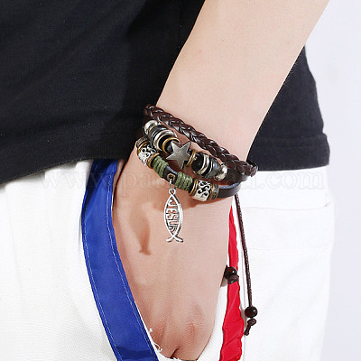 Плетеный шнур из микрофибры и искусственной кожи&nbsp;OCOR-WH0101-29B-1