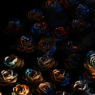Cabochons en résine opaque lumineuse&nbsp;CRES-R458-14A-02-1