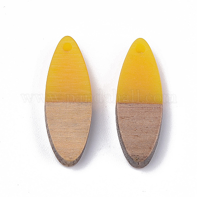 Подвески из смолы и ореха&nbsp;LS-RESI-S358-18C-1