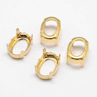 Овальные латунные шпильки для пришивания X-KK-N0084-A09-10x12G-1