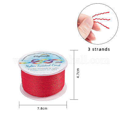 12 Meter red 2mm thick nylon cord FS167 - SALE 50% OFF