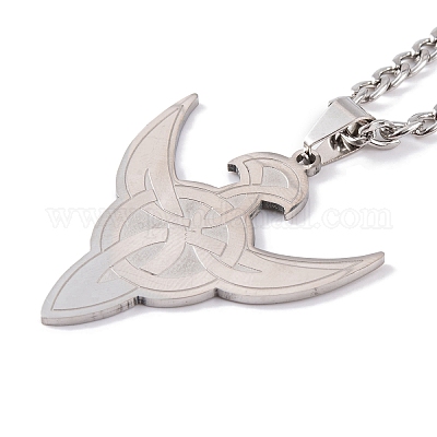 Не тускнеющие ожерелья из нержавеющей стали 304 NJEW-Q338-12P-1