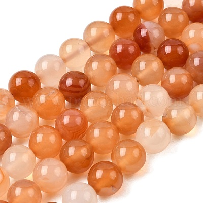 Природного сердолика нитей бисера&nbsp;G-N0006-10mm-17-1