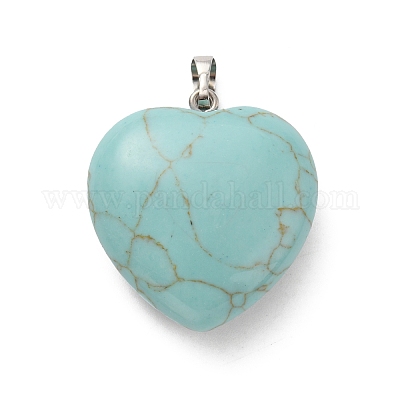 Синтетические бирюзовые подвески G-B042-02P-09-1