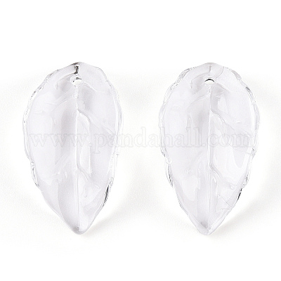 Perles de pétales de verre transparent&nbsp;GLAA-N001-20-1