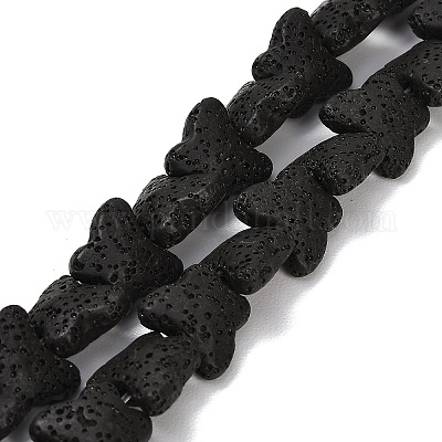 Бусы из натуральной лавы&nbsp;G-G347-02N-1