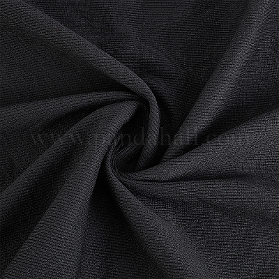 FINGERINSPIRE Gray Ribbing Knit Fabric 60x100cm Stretch Knit Ribbing Fabric  Cotton Knit Fabric Gray Cotton Elastic Craft Fabric for DIY Sewing
