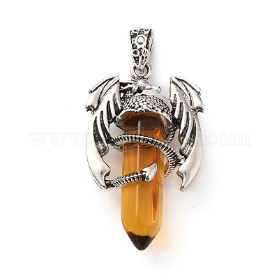 Стеклянные подвески в форме пули G-B042-05P-1