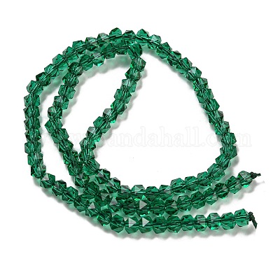 Chapelets de perles en verre électroplaqué&nbsp;GLAA-Q105-02-03-1
