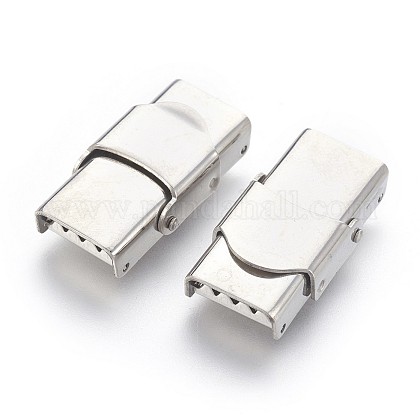 201 Stainless Steel Watch Band Clasps STAS-P221-22A-P-1