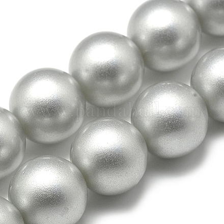 Perles acryliques opaques peintes à la bombe X-ACRP-Q024-8mm-G06-1