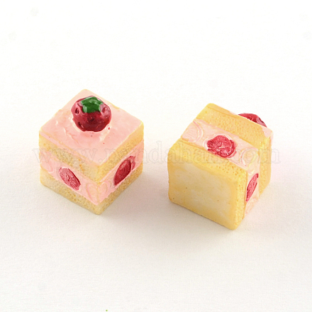 Cube Resin Cabochons CRES-S286-149-1
