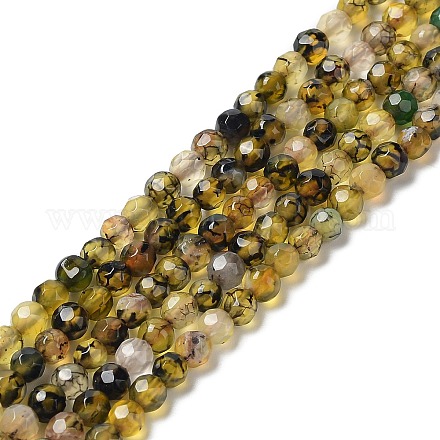 Chapelets de perles d'agate naturelle G-Q1000-02C-1