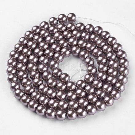 Glass Pearl Beads Strands HY-8D-B07-1