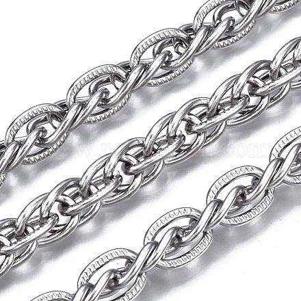 304 Stainless Steel Rope Chains CHS-T003-30B-P-1