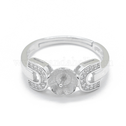 Componenti regolabili con 925 anello d'argento sterling STER-L055-029P-1