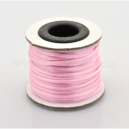 Cordons fil de nylon tressé rond de fabrication de noeuds chinois de macrame rattail X-NWIR-O001-A-16-1