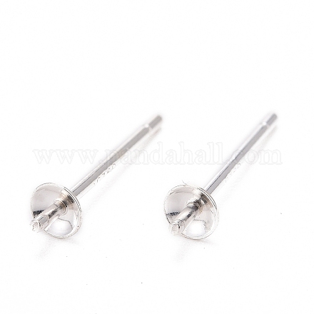 925 Sterling Silber Ohrstecker Zubehör&nbsp;STER-K167-027A-S-1