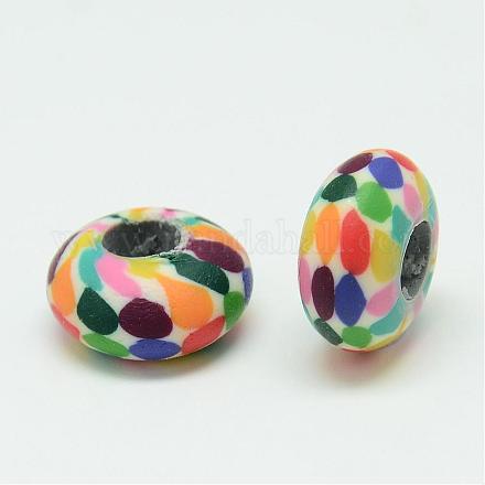 Polymer Clay Beads CLAY-T001-E06-1