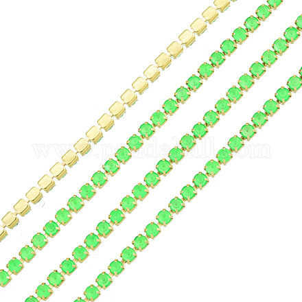 Cadenas de strass Diamante de imitación de bronce CHC-N017-003B-B01-1