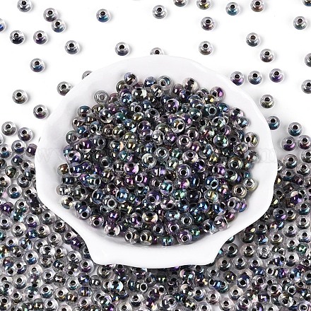 Внутри цветные прозрачные стеклянные бусины&nbsp;SEED-T009-01A-1