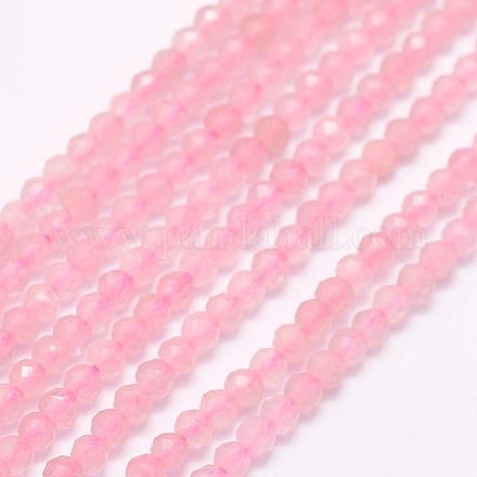 Chapelets de perles en quartz rose naturel G-F509-28-2mm-1
