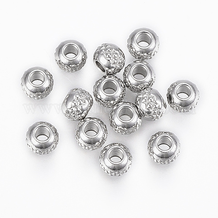 Perles en 201 acier inoxydable STAS-G154-37-6mm-1