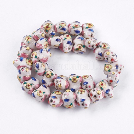 Handmade Porcelain Beads PORC-G002-46-1