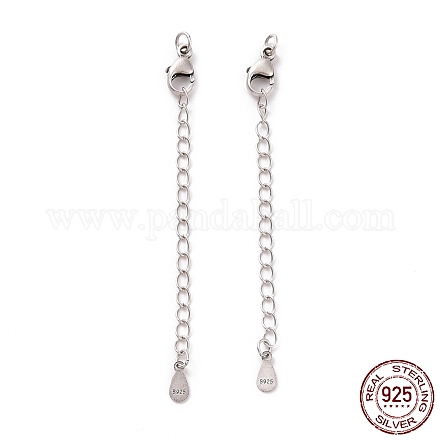 925 Sterling Silver Chain Extenders STER-D036-30AS-1