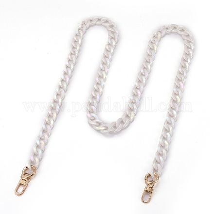 Opaque Acrylic Twist Chains Bag Handles AJEW-BA00077-01-1