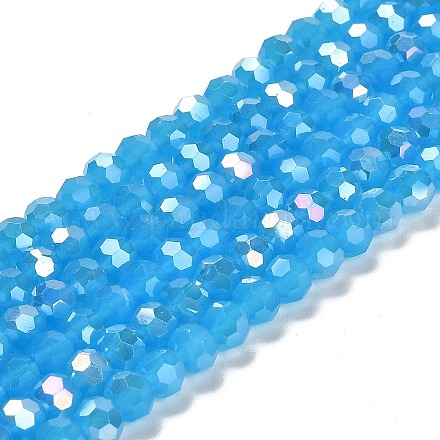 Supports de perles de verre imitation jade EGLA-A035-J6mm-B07-1