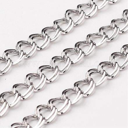 304 Stainless Steel Curb Chains STAS-G036-01-1