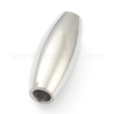 304 Stainless Steel Magnetic Clasps with Glue-in Ends STAS-O148-05B-P-1