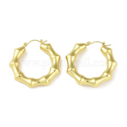 Серьги-кольца из нержавеющей стали 304 с ионным покрытием (IP) STAS-I304-02G-1