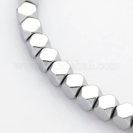 Electroplate Non-magnetic Synthetic Hematite Beads Strands X-G-J212B-02-1