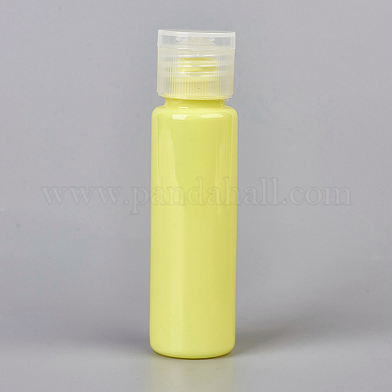 Bottiglie vuote con tappo a scatto in plastica per animali domestici di colore macaron da 30 ml MRMJ-WH0025-B-04-1