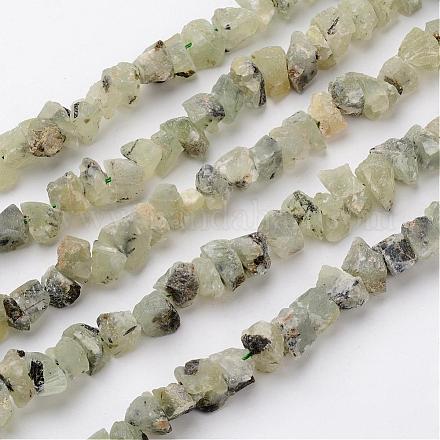 Chapelets de perles en préhnite naturelle G-D832-06-1