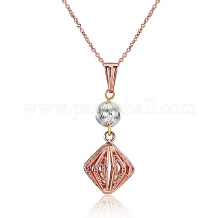 Fashion Brass Pendant Necklaces NJEW-BB23097-1