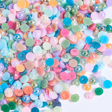 Cabujones de perlas de imitación de plástico ABS MRMJ-T020-4mm-13-1