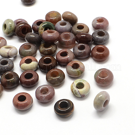 Perline di perle europee di agata naturale indiana X-G-Q442-02-1
