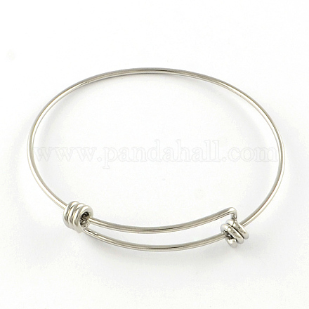Bracelet extensible réglable en 201 acier inoxydable fabrication de bracelet STAS-R069-04-1