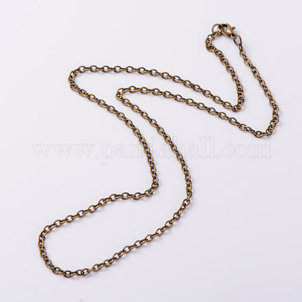 Collares de cadena de cable de hierro NJEW-JN01089-01-1