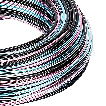 BENECREAT Multicolor Jewelry Craft Aluminum Wire (15 Gauge/1.5mm AW-BC0004-1.5mm-10-1