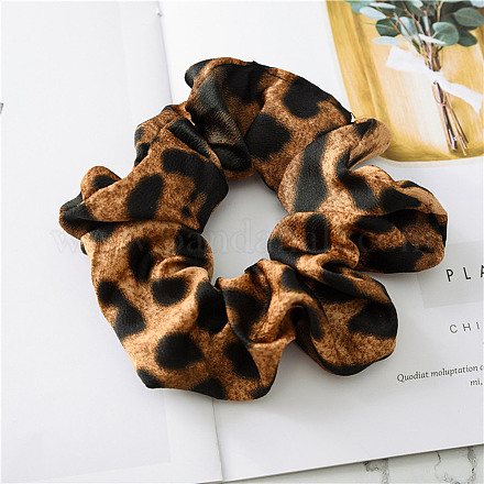 Accesorios para el cabello elásticos de tela con patrón de estampado de leopardo OHAR-PW0007-45F-1