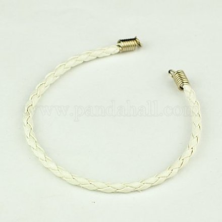 Braided PU Leather Cord Bracelet Making AJEW-JB00020-01-1