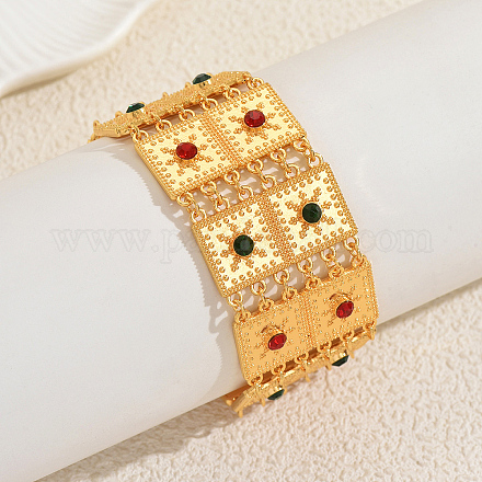 Винтажные многорядные браслеты из сплава с микропаве из кубических цирконий LU4255-1