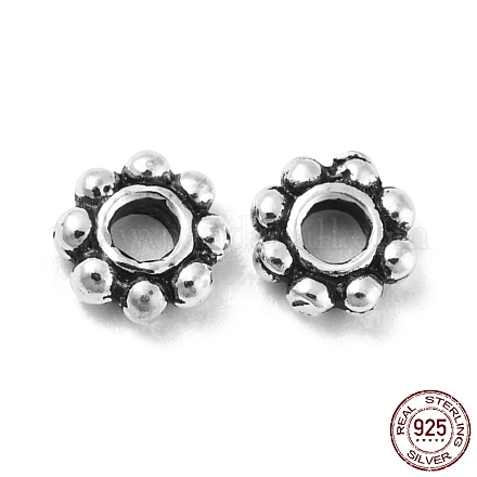 925 Thailand Sterling Silver Spacer Beads STER-D004-01A-AS-1