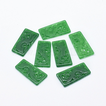 Lustre naturel jade / birman jade lustre composants des liens G-F581-08-1