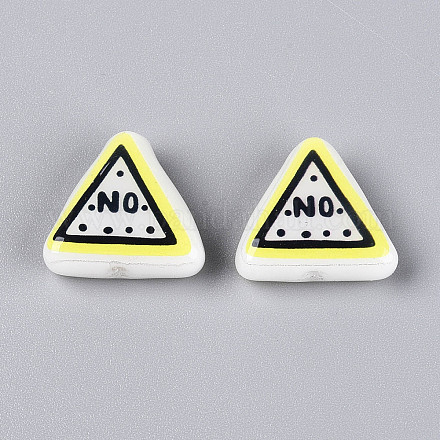 Печатные непрозрачные бусины из смолы RESI-N043-11-1