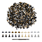 SUPERFINDINGS 320 Sets Cone Rivets Brass Garment Rivets 4 Colors Leather Rivets with Leathercraft Punch Double Cap Rivets for DIY Leather Craft Repairs Decoration